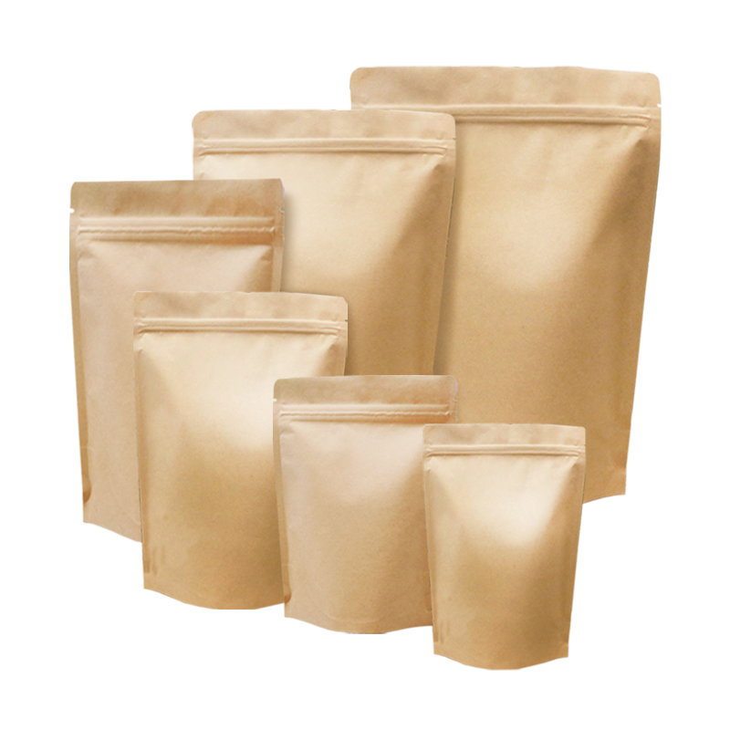 Kraft Zipper Stand 100EA