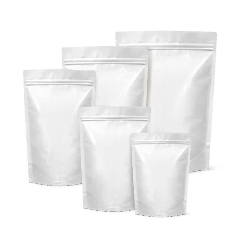 Glossy White Zipper Stand 100EA